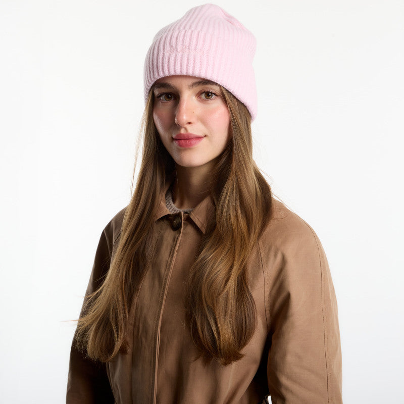 MC2 Saint Barth Moss Wool Beanie Pink