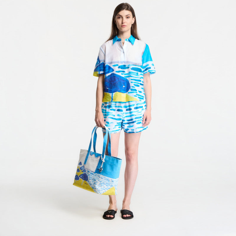Michael Kors X Christina Zimpel Beach Pull On Short White