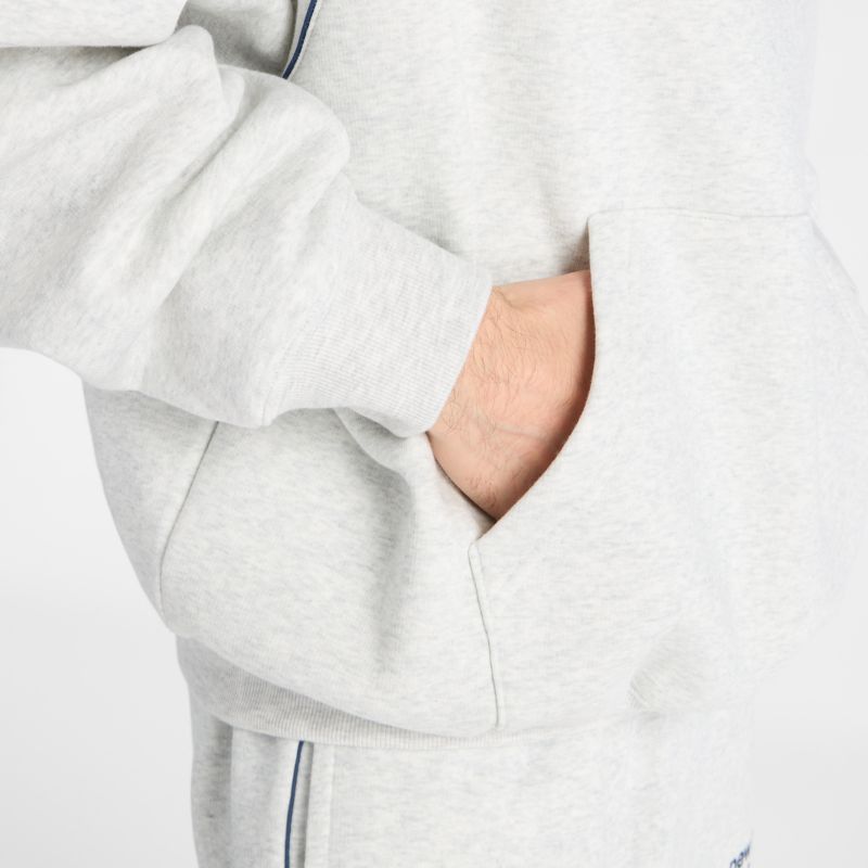 New Balance Linear Graphic Fleece Hoodie Ash Heather