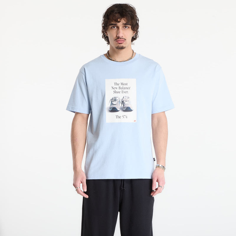 New Balance 574 Ad T-Shirt Oxford Blue