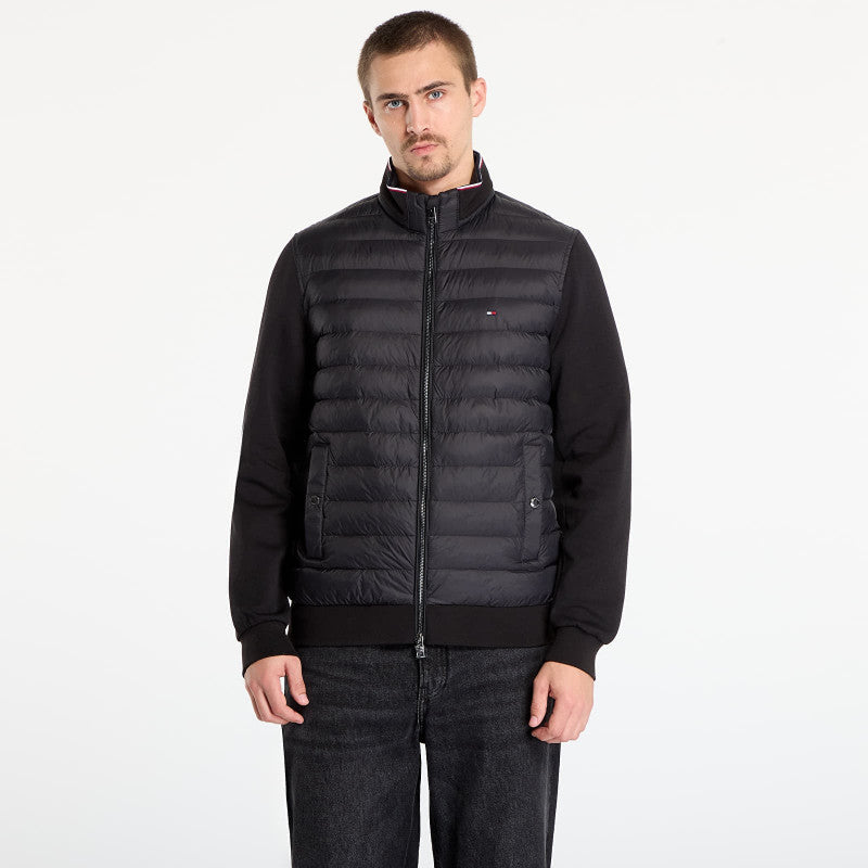 Tommy Hilfiger Mix Media Ess Rwb Stand Collar Black
