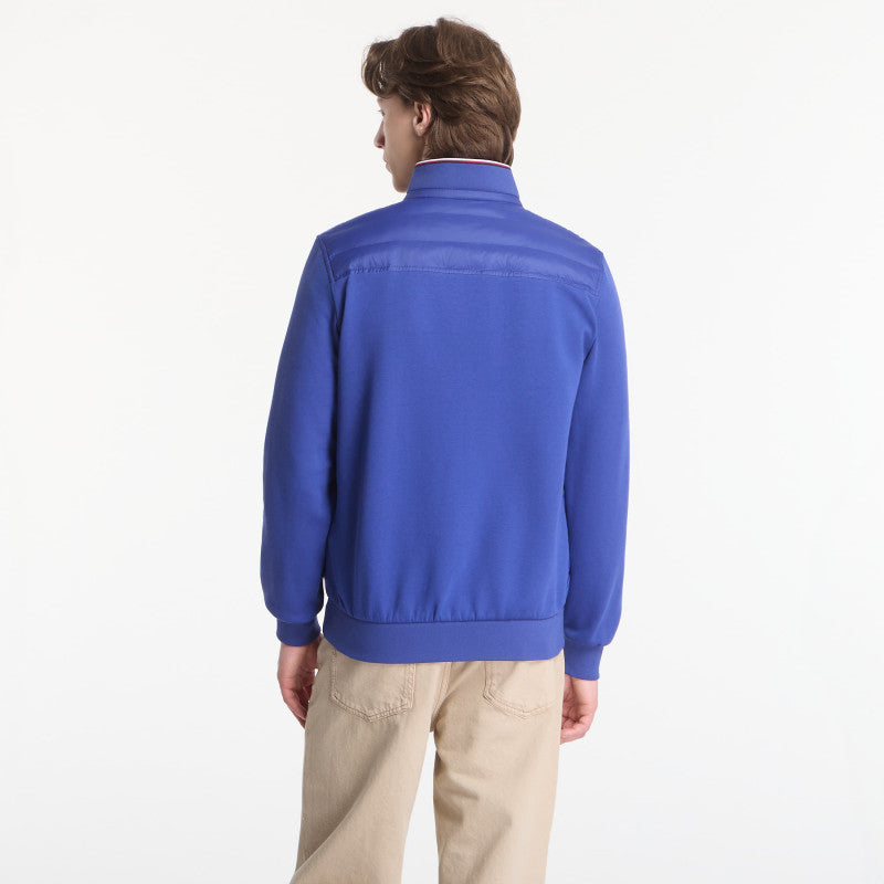 Tommy Hilfiger Mix Media Ess Rwb Stand Collar Sweatshirt Pigment Blue