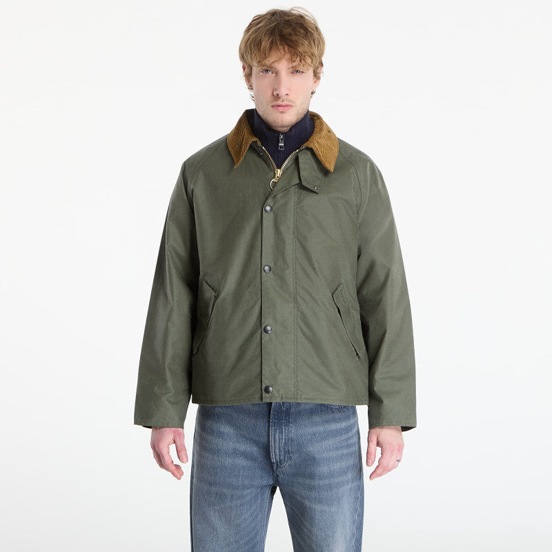 Barbour Transport Wax Jacket Light Moss