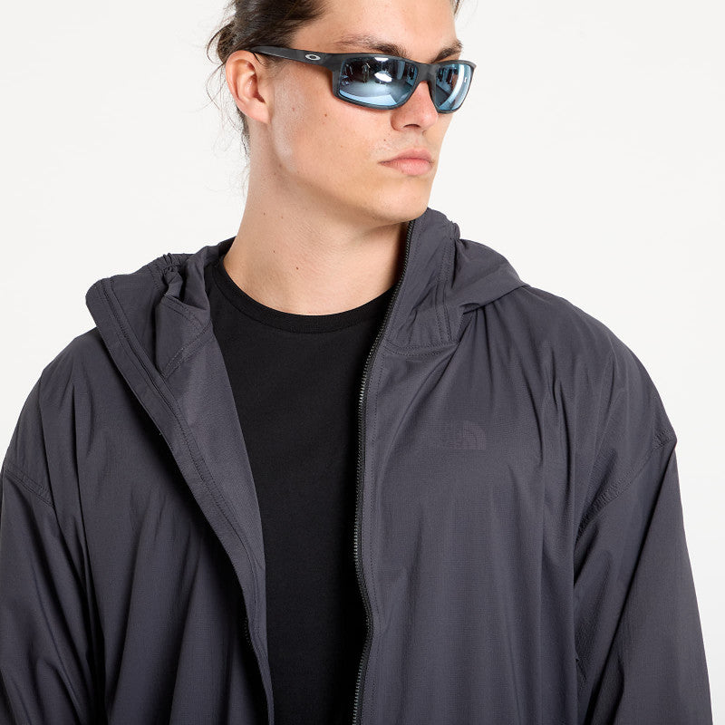 The North Face M Redbox Packable Hooded Wind Jacket Obsidian