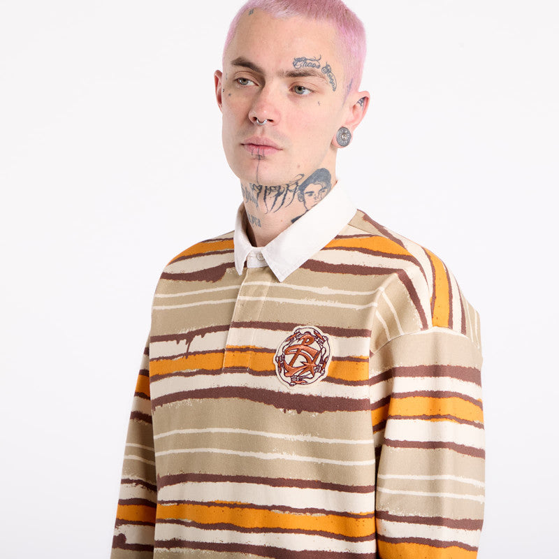 Napapijri x PDF Long-Sleeved Polo Shirt Multicolour SNO