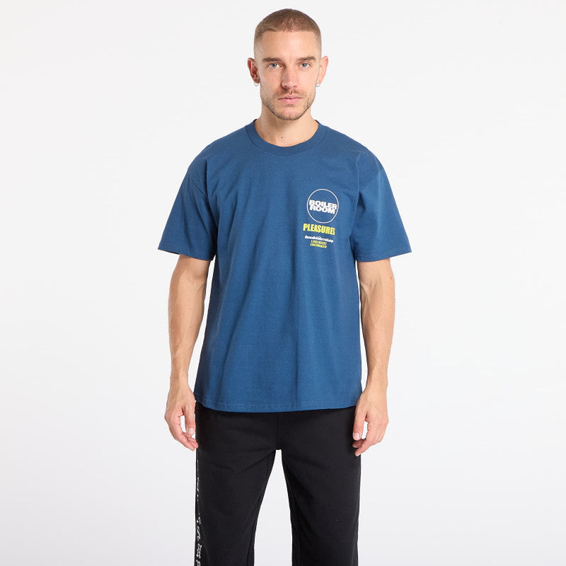 PLEASURES Turntable T-Shirt Blue