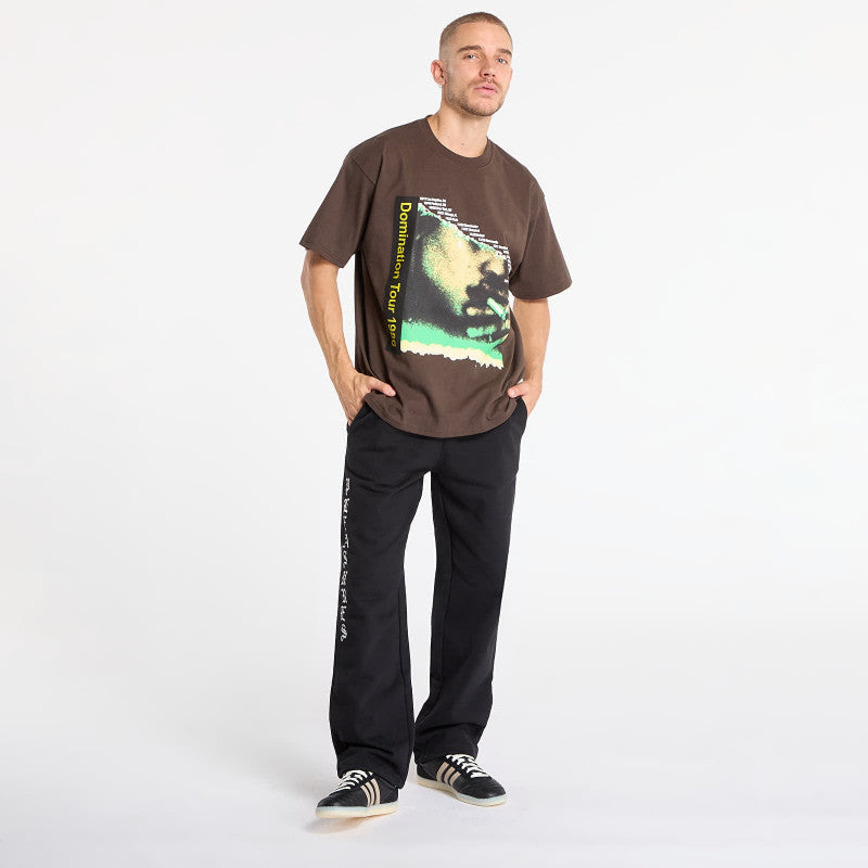 PLEASURES Domination T-Shirt Brown