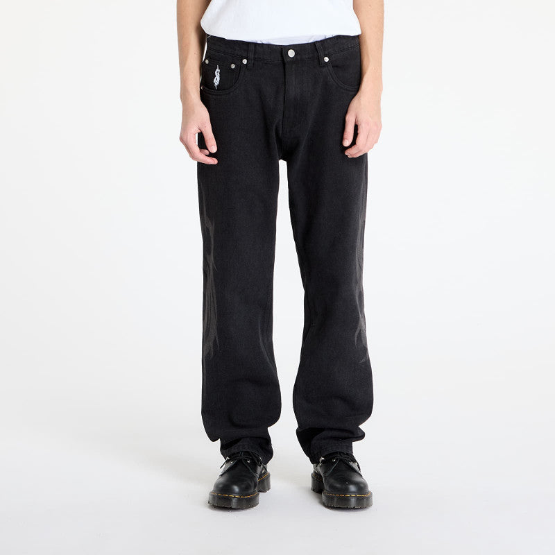 PLEASURES x Slipknot 5 Pocket Pant Black