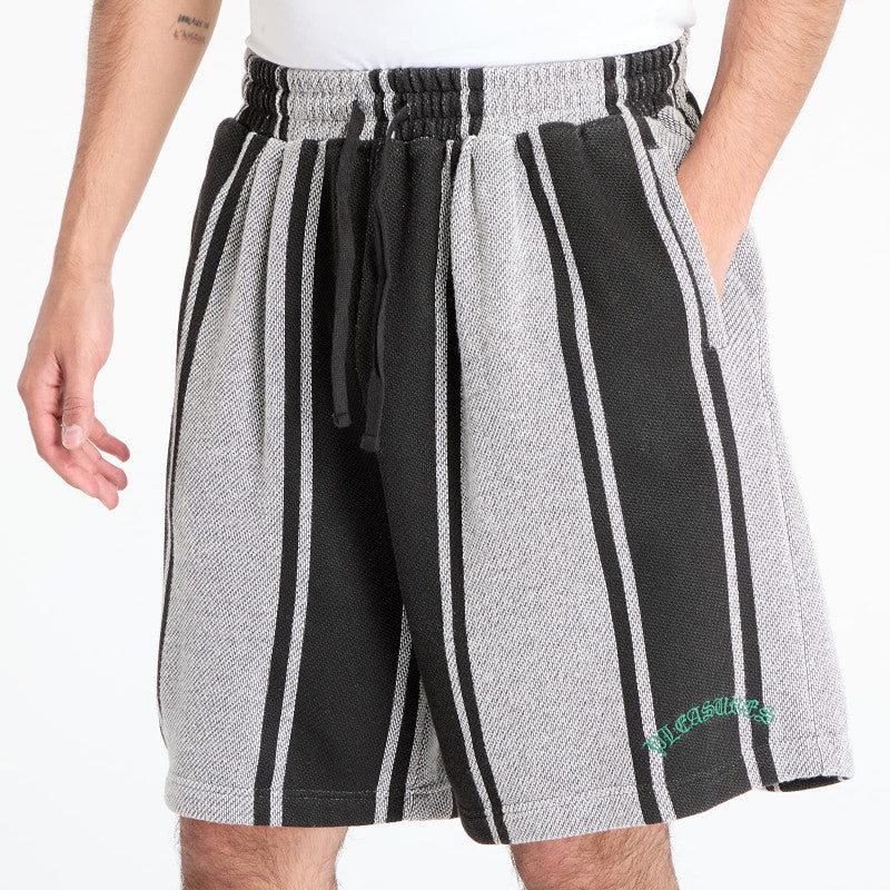 PLEASURES Rug Wide Shorts Black