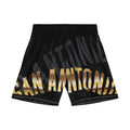 Mitchell & Ness NBA Big Face 4.0 Fashion Short San Antonio Spurs Black