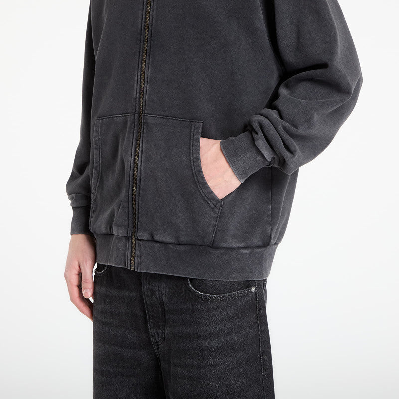 RIPNDIP Castanza Zip Up Hoodie Black Vintage Wash