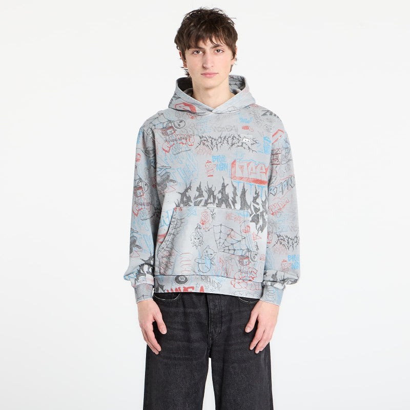 RIPNDIP Marker Hoodie Sage Grey Vintage Wash