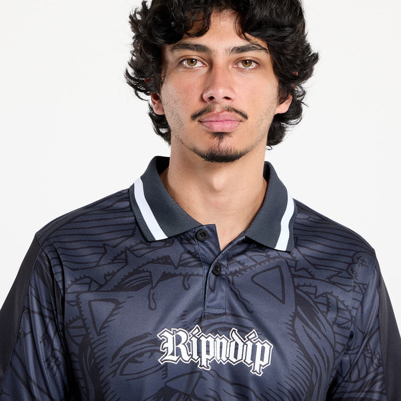 RIPNDIP Lord Savior Soccer Jersey Black