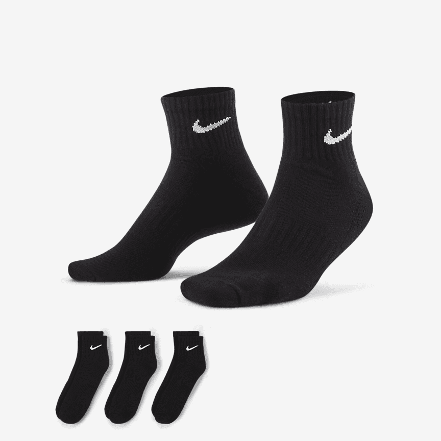 Nike Everyday Cushioned Training Ankle kojinės (3 poros)