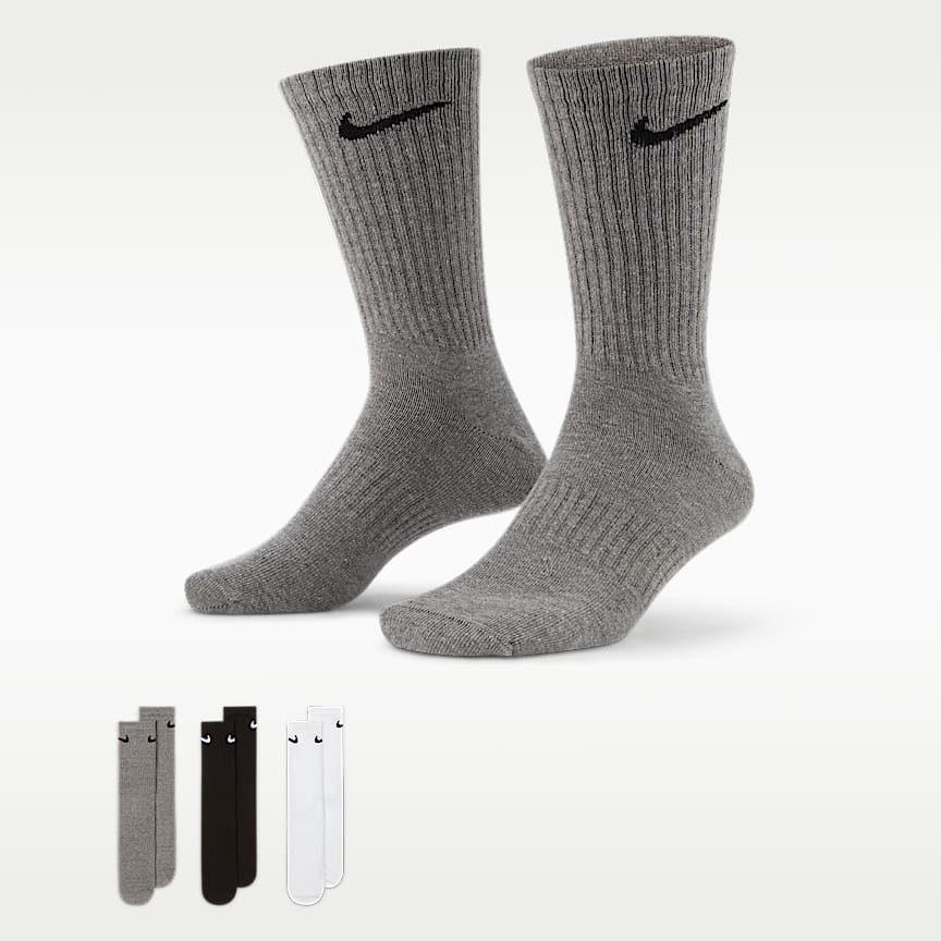 Nike Everyday Lightweight Training Crew Socks 3-Pack Multi-Color
