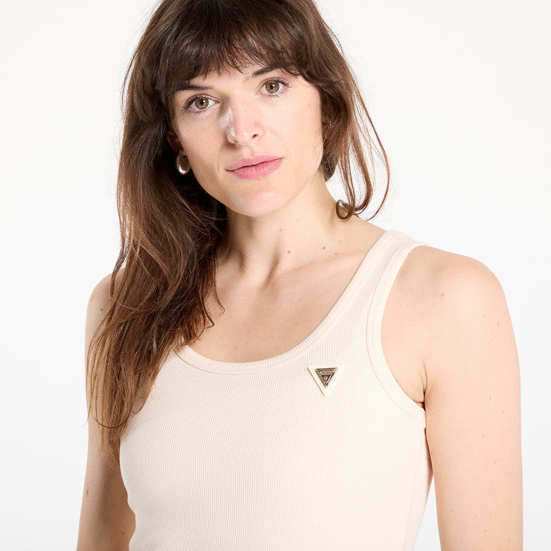 Guess Colette Rib Tank Beige