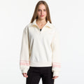 Guess Jeans Fabrizia Half-Zip Sweatshirt Cream