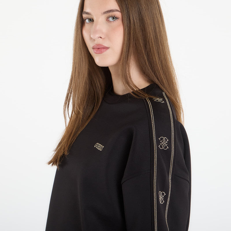 GUESS Octavia Cn Sweatshirt Jet Black