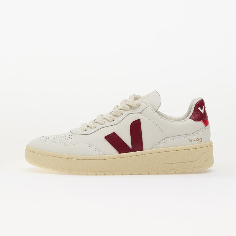 Veja Wmns V-90 O.T Leather Ex-White_Marsala