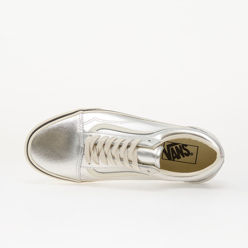 Vans Old Skool Leather Metallic Silver