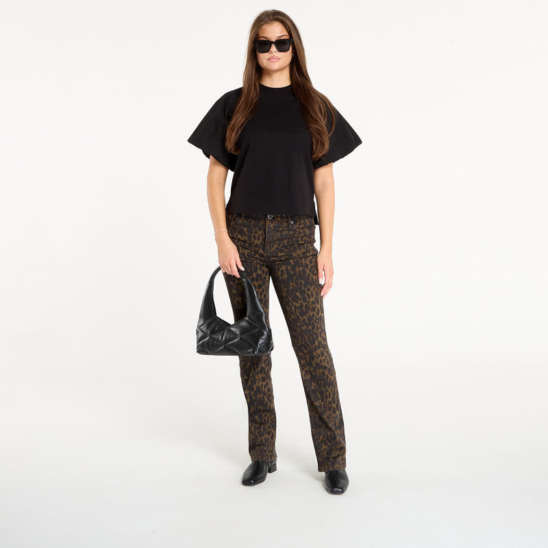 Jeansy AllSaints Haldan Slim Bootcut Leppo Brown