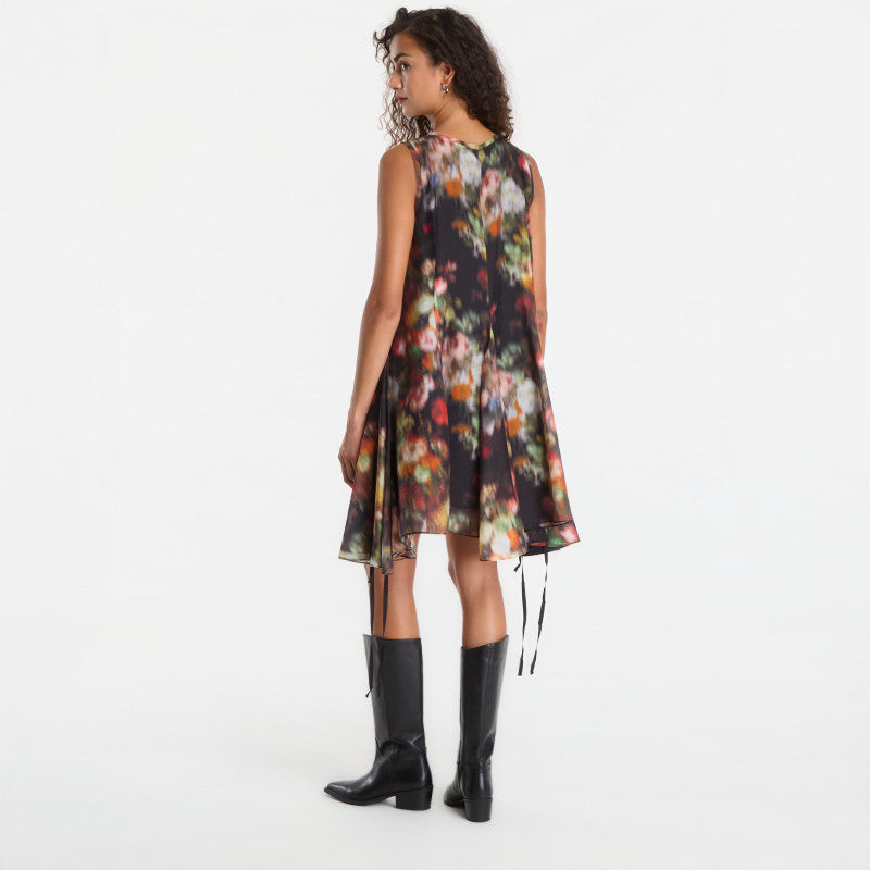 Sukienka AllSaints Sybil Mini Dress Hazed Black