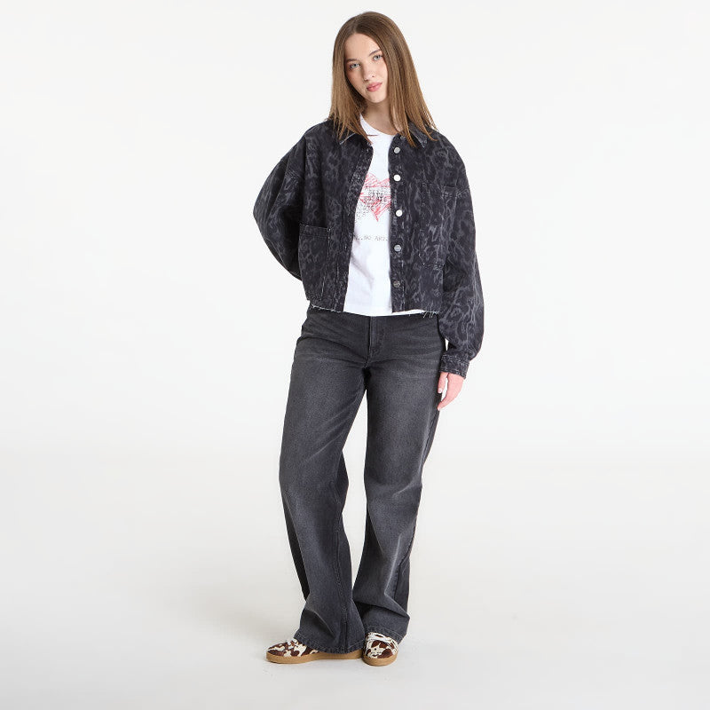 AllSaints Nicky Denim Shacket Leppo Black