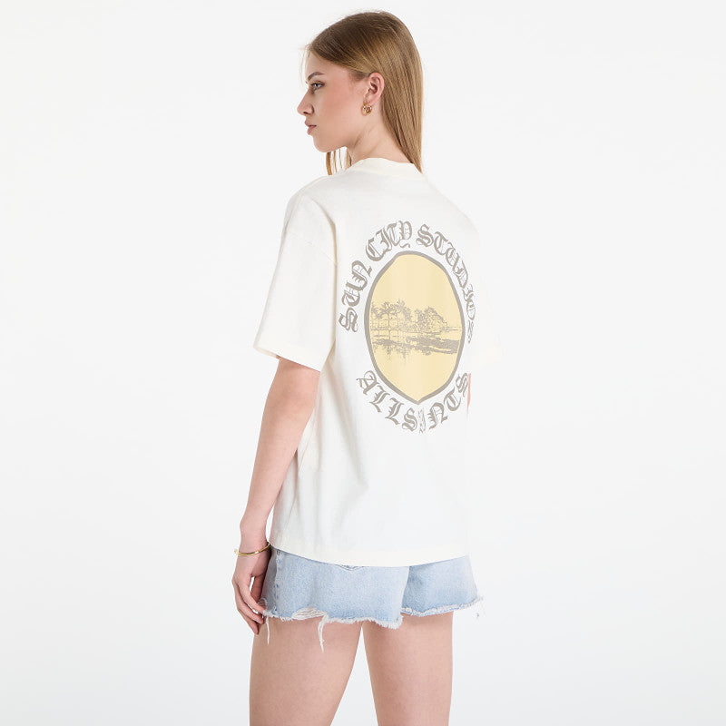 AllSaints Sun City Etta Tee Egret White