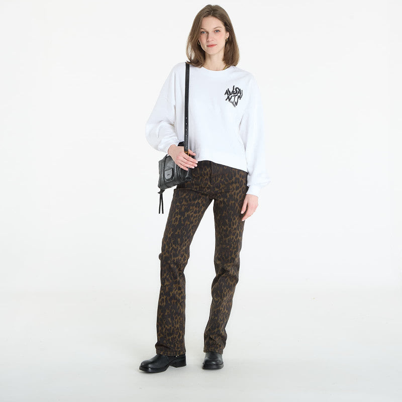 AllSaints Orlando Lila Sweat Ashen White