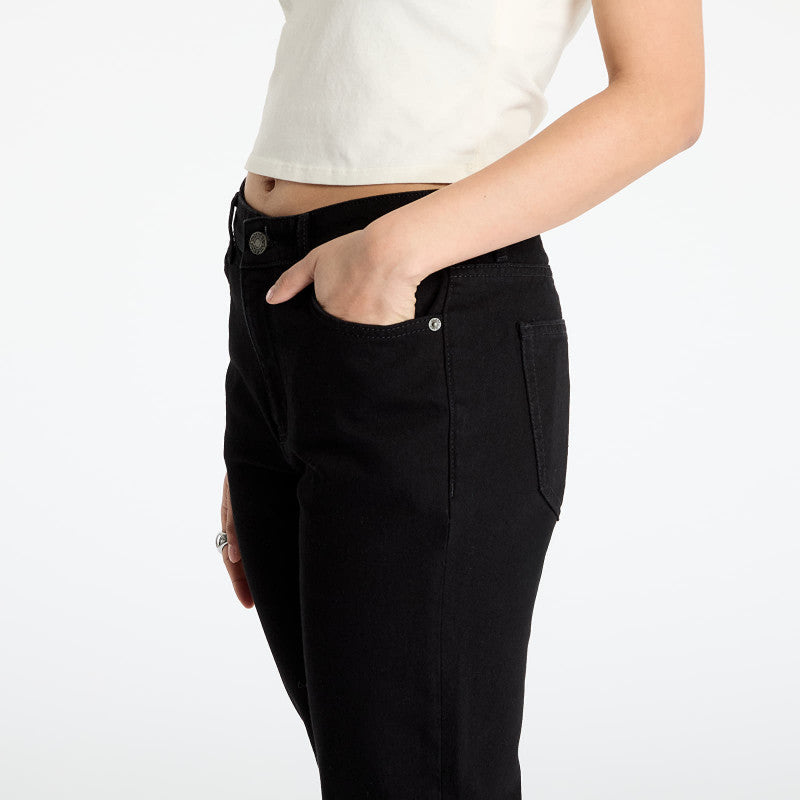Guess JEANS G08 Women's Mid-Rise Straight Jeans Black Overdye