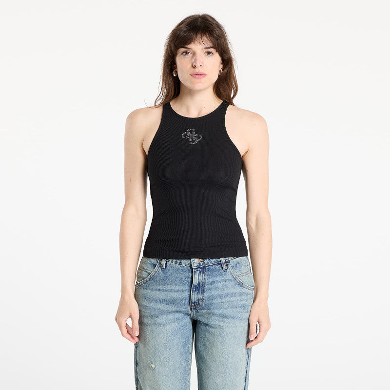 Guess New Sl Round Nk Guendalina Top Black