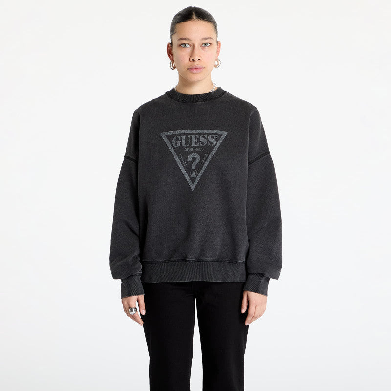 Guess Originals Vintage Triangle Sweatshirt Jet Black Multi