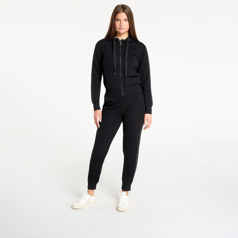 GUESS New Hooded Scuba Sweatshirt Black