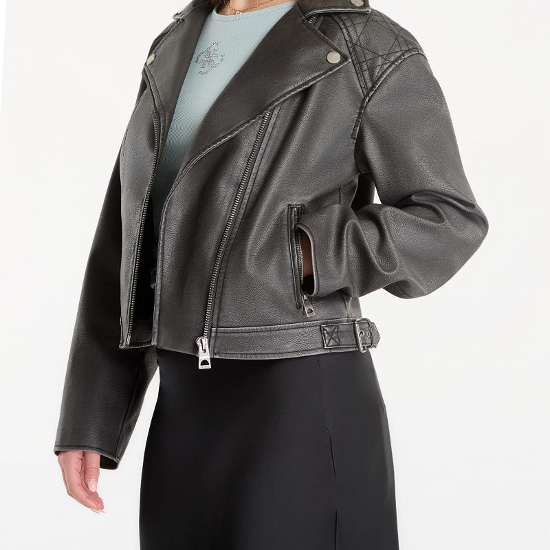 Guess Jeans Nada Vintage Biker Jet Black