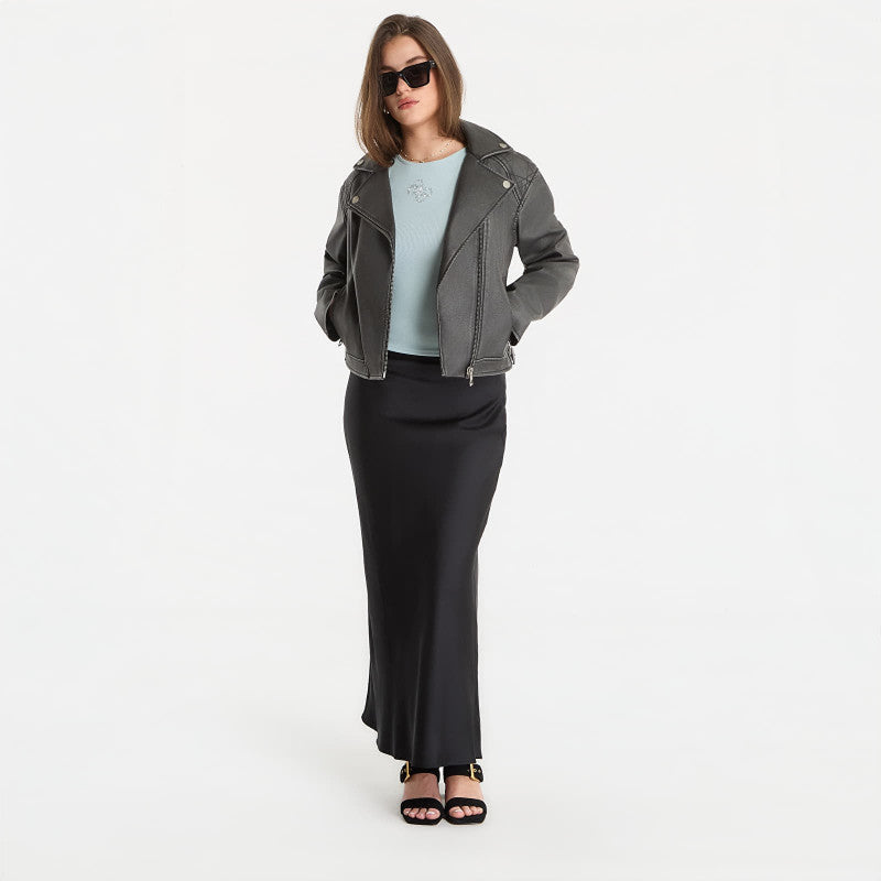 Guess Jeans Nada Vintage Biker Jet Black
