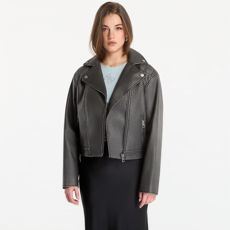 Guess Jeans Nada Vintage Biker Jet Black