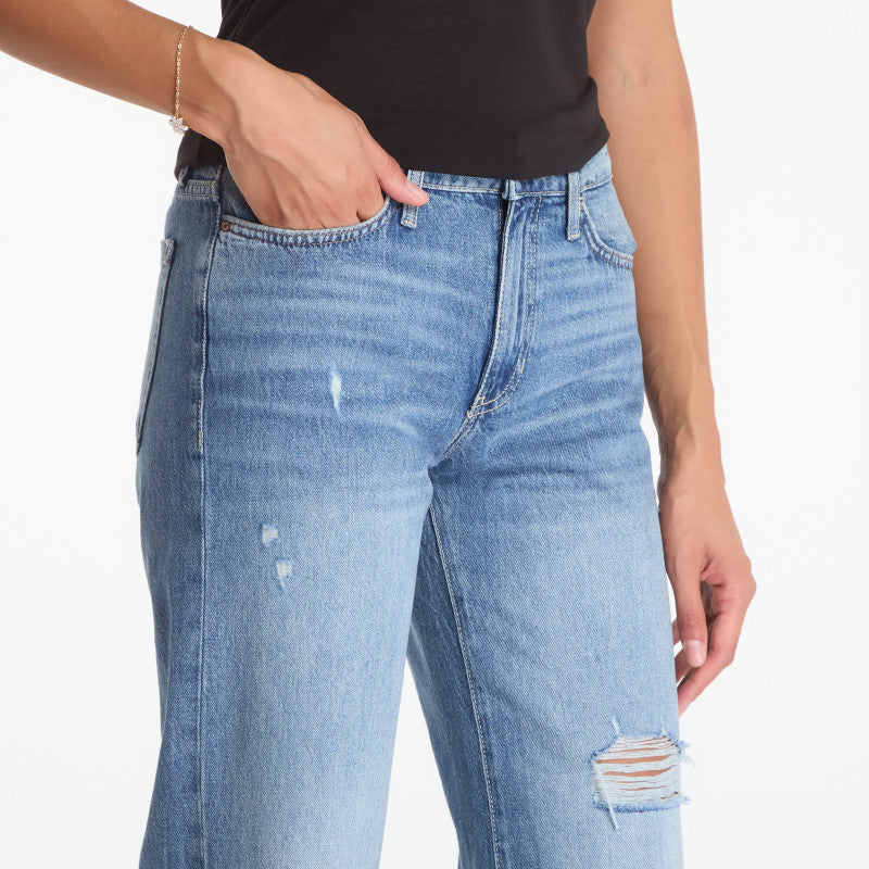 Jeansy GUESS Mid Rise Slouchy Fit Brown