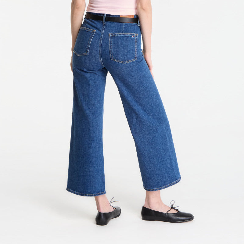 Jeansy Tommy Hilfiger Wide Leg Rian Hw Ankle Jeans Rian