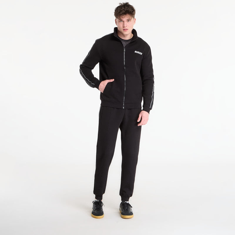 GUESS Mickey Full Zip Sweatshirt Jet Black