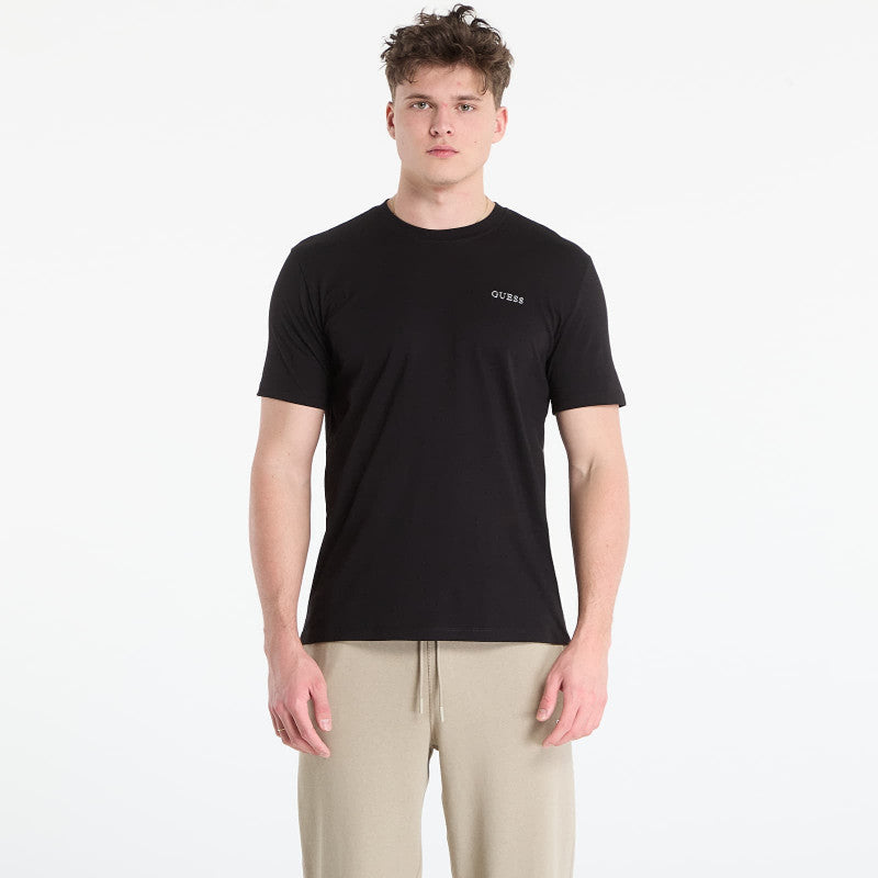 GUESS Marzio Cn Ss T-Shirt Jet Black